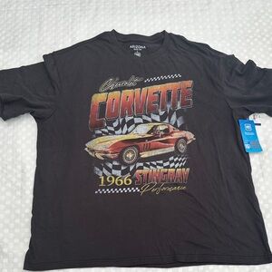 Arizona Jean Company Men's Black Corvette Stingray T-Shirt Large NWT